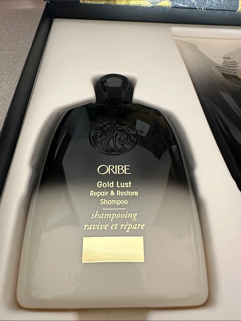 Oribe Gold Lust Shampoo & Hair Oil Set - Black, Gold, Cream